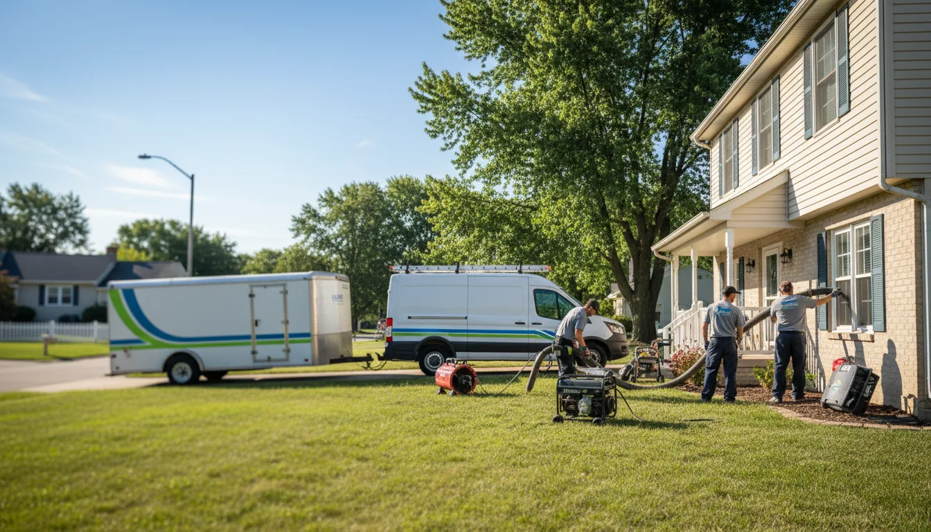 Flooded Basement Restoration And Cleanup With Repair in Pontiac, MI near me